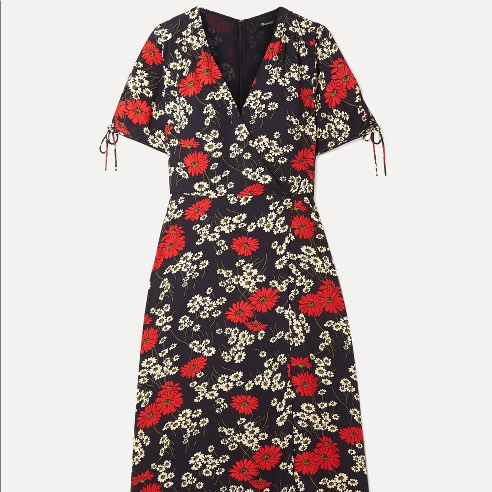 Madewell floral midi dress